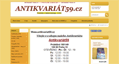 Desktop Screenshot of antikvariat59.cz